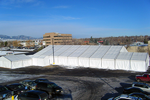 Various Super Tents Connected Together Arvada