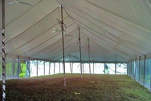 40x100 Festival Tent Interior Fans Boulder