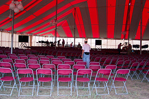120x120 Festival Tent Interior Westminster, CO