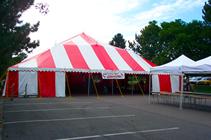 60x150 Festival Tent Red Arvada