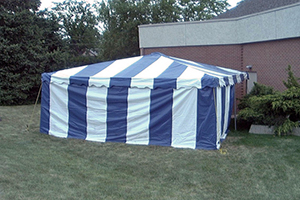 20x20 Traditional Frame Tent Blue