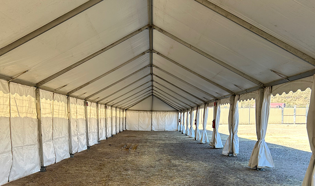 Long term tent rentals for delivery drivers, USPS, Colorado